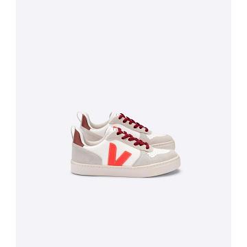 παπουτσια παιδικα Veja V-10 VEJA X BONTON White/Orange | GR 745CTV